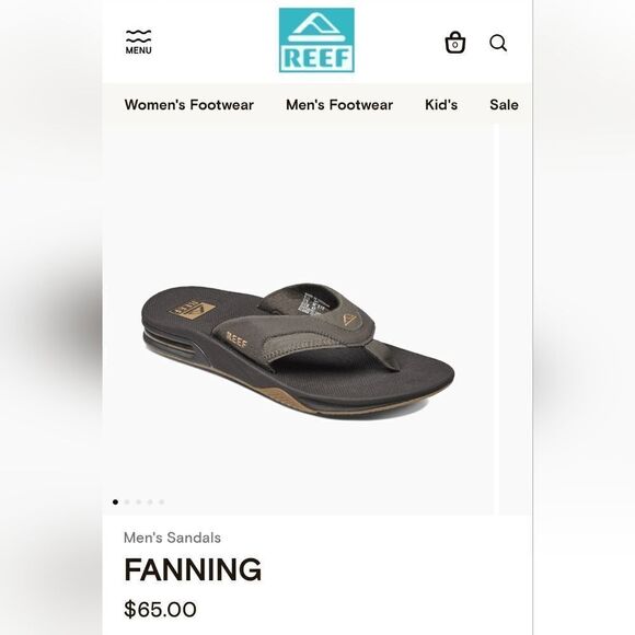 Reef Fanning Sandals Flip Flops - Picture 9 of 9